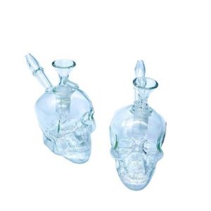 4.5" Inch Skull Tiny Water Pipe