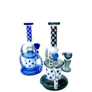 7.5" Double Horn Water Pipe Multi Color