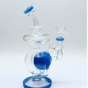 9" Inch Eclipse Tornado Double Chamber Colored Water Pipe