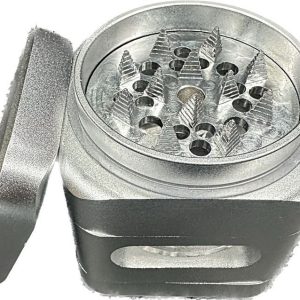 50mm Grinder 4 Piece Square Shape Silver