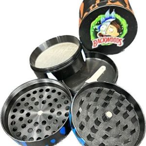 63mm Grinder 4 Piece BW Character Design
