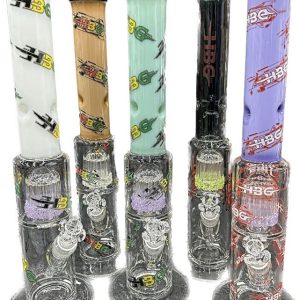 HBG Double Perk 14 Arm Glass Perk Super Logo Color