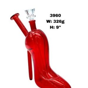 9inch High Heel Red Fashion Water Pipe