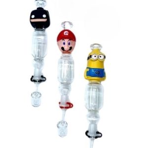 8in Hand Pipe Rig W/ Water Chamber Mario