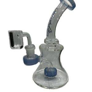 7in Banger Hanger W/Worked Showerhead Color Mouthpiece & Joint