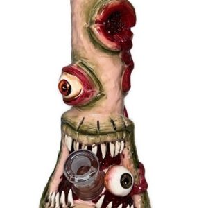 14in 7mm Beaker Murdered Blood W/ Body Parts All Over