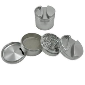 Silver Easy Handle/ Paper Holder 4pc Grinder