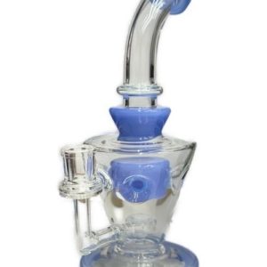8in Cone Waterpipe With Bottom perc & Bent Neck