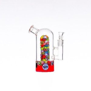 Inex 8in Center Piece Water Pipe Skull Pink