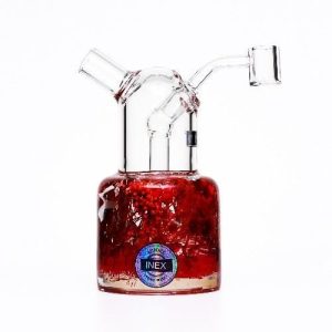 Inex 6in Center Piece Rig W/Banger Flower Red