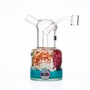 Inex 6in Center Piece Rig W/Banger Ocean Blue