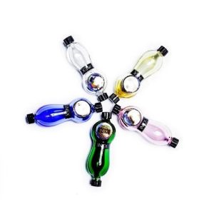 Inex Hush Hand Pipe With Cap Sealers Silver Fumed