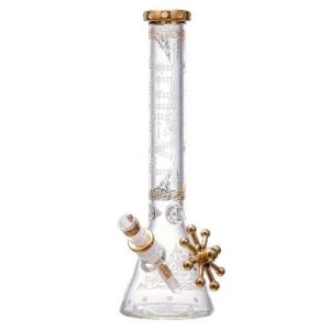 Juicy Jay Geometric Flow Beaker W/ Gold Plated Logo