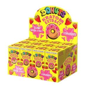 Donuts Kratom Shots Extract 12pk 30ml/250mg Strawberry
