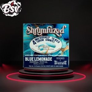 Shrumfuzed 3200mg Gummies Blue Lemonade