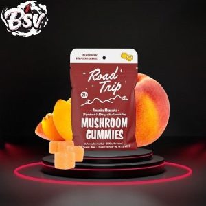 Road Trip Amanita Blend Mushroom Gummies Peach