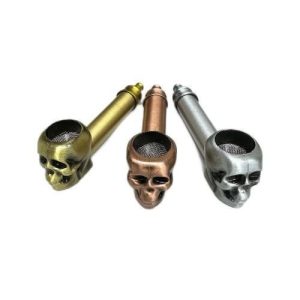 Metal Hand Pipe Skull & Characters