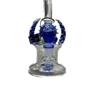 6in Spiked Horned Waterpipe W/ Bottom Perk