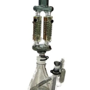 14in 3 Chamber Glycerin Waterpipe W/ Free Ash Catcher Bowl