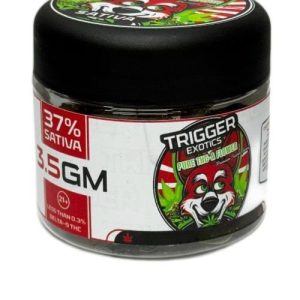 Trigger Exotics Pure 3.5g THC-A Flower Purple Kush Indica