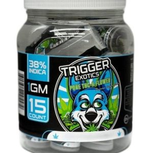 Trigger Exotics Pure 1g THC-A Flower 15ct Jar White Widow