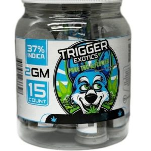 Trigger Exotics Pure 2g THC-A Flower 15ct Jar Lemon Cake