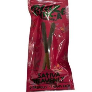 Blaze THC-A Top Shelf Pre-Rolls 2ct Heavenly Sativa