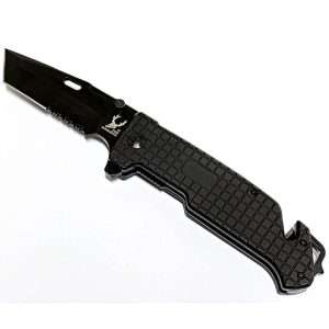 8.5" The Bone Edge Spring Assisted Folding Knife with Belt Clip