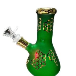 6.5in Green Golden Honey Comb Beaker