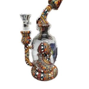 Silicone Water Pipe W/ Glass Chamber And Perc