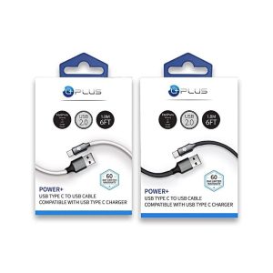 Uplus Power+ USB Type C To USB Cable Black