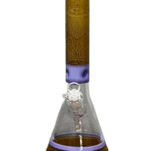 Etched UFO Beaker Waterpipe
