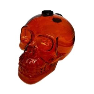 Oil Burner Waterpipe Skull Colored 3pc