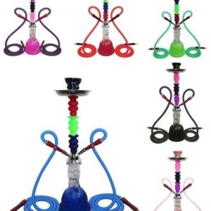 Zebra Rainbow 2 Hose Hookah 29in