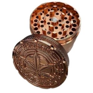 Luxe Leaf Grinder 4pc Copper/Gold