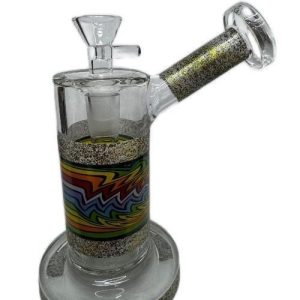 Multicolor Zong Design Water Pipe W/ Bent Neck