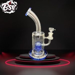 Waterpipe Round Bottom W/Bottom Perc & Bent Neck