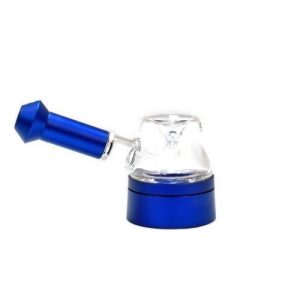 Glass With Aluminum Mouth Piece And Joint
