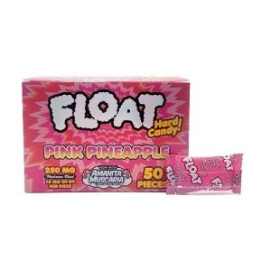 Float Mushroom Hard Candy 50pc Display Pink Pineapple