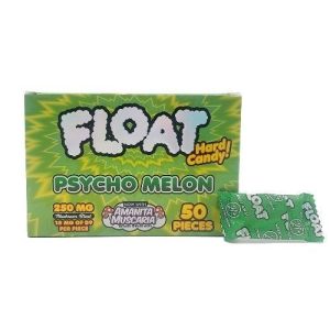 Float Mushroom Hard Candy 50pc Display Psycho Melon