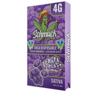 Schmack 4g THC-A Disposable Grape Blast Sativa