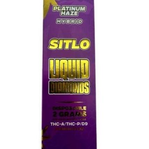 Sitlo Liquid Diamonds 2g Disposable THC-A Platinum Haze