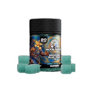 Galaxy Treats Moon Babies THCP Gummies 20ct Blue Punch OG