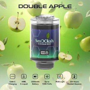 Smookah 2 in 1 Disposable Hookah 100k Puff Double Apple