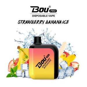 Bou Pro 7000 Puff Disposable Vape Strawberry Banana Ice