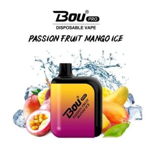 Bou Pro 7000 Puff Disposable Vape Passion Fruit Mango Ice