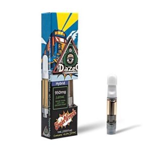 Dazed D8 1 Gram Cartridge Trainwreck Hybrid 950MG