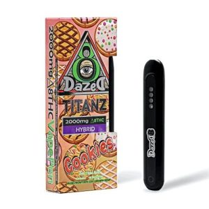 Dazed Titanz 2 Gram D8 Disposable Cookies Hybrid