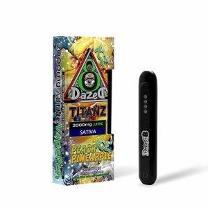 Dazed Titanz 2 Gram D8 Disposable Peach Pineapple Ice Sativa