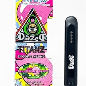 Dazed Titanz 2 Gram D8 Disposable Bubblegum Indica